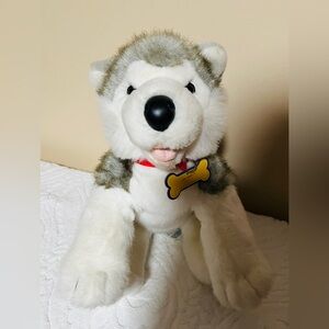 Build-A-Bear Workshop, Husky Plush Toy - White and Gray